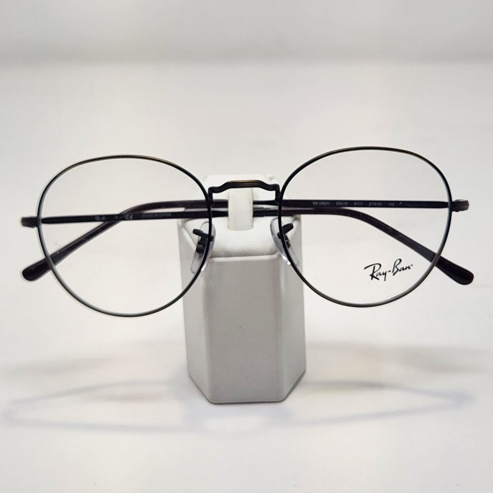 Ray Ban RB3582V David Round Metal Eyeglasses Frames Tortoise Gunmetal Brown